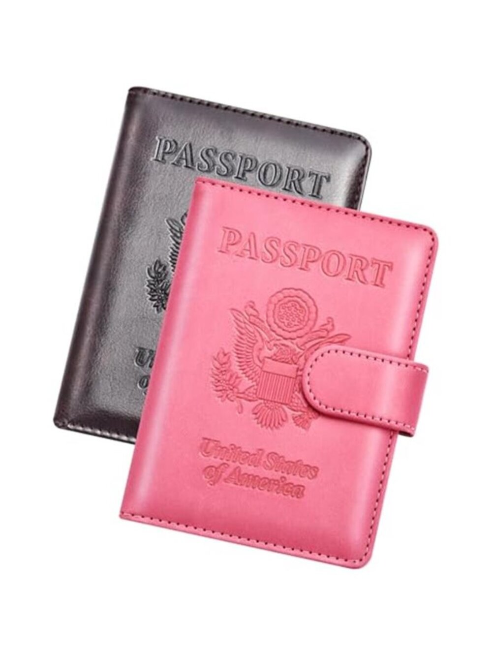 Passport Holder for Travel Essentials 2 Pcs Passport Cover Wallet Case